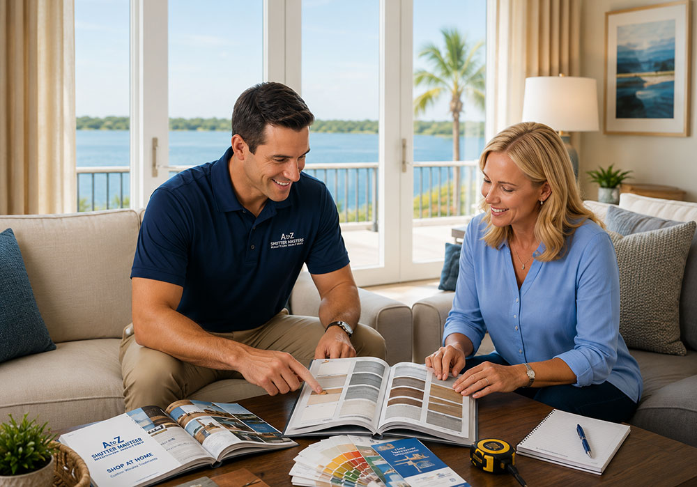 Shop At Home window treatment consultation in Foley Alabama