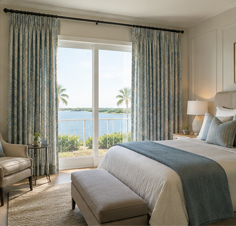 Custom draperies and soft window treatments in Foley Alabama