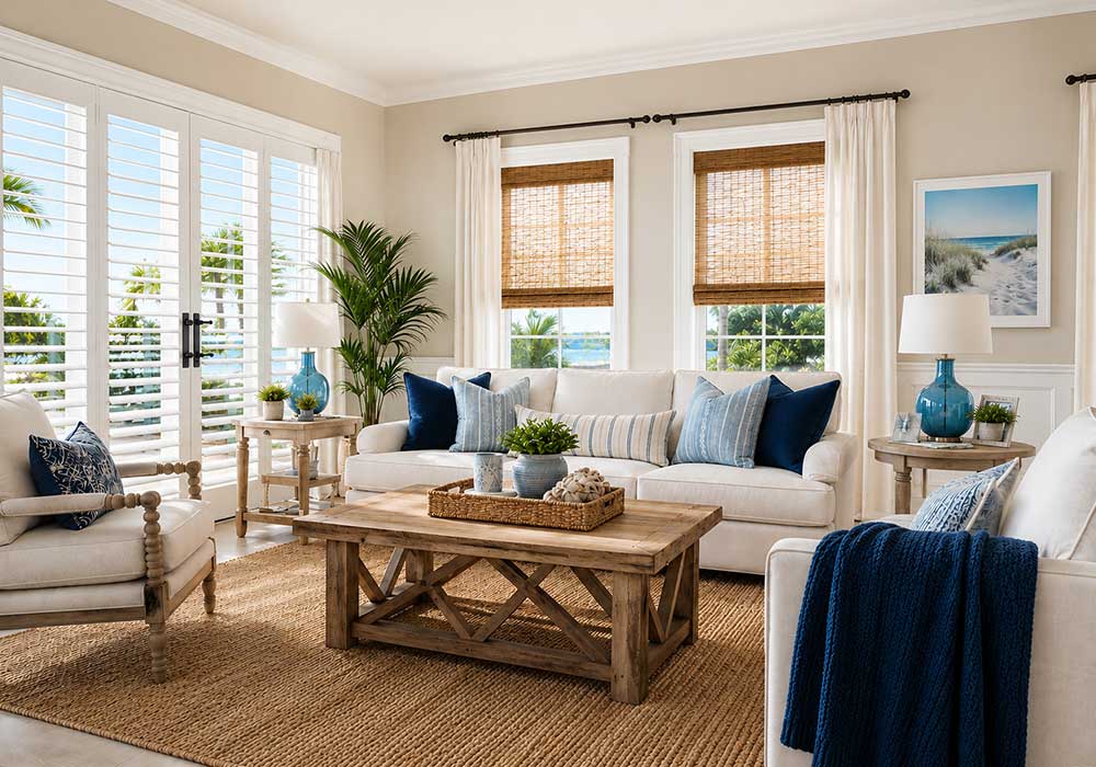 Custom Window Treatments by Suncoast Shutters and Blinds